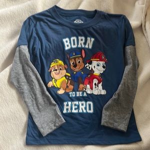 5t paw patrol long sleeve tee.